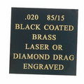 Black Coated 85/15 Brass Engraving Sheet Stock (12"x24"x0.02")